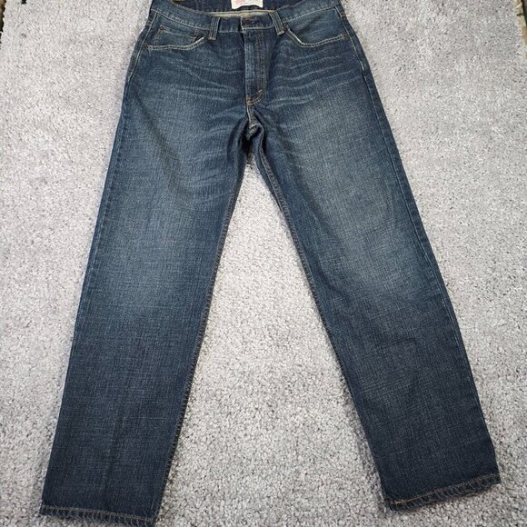 Levis 550 Jeans Mens 34x32 Blue Relaxed Straight Fit Medium Wash Classic Denim - Picture 1 of 11